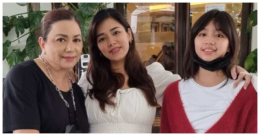 Danica Sotto with daughter Caela and mom Dina @danicaspingris