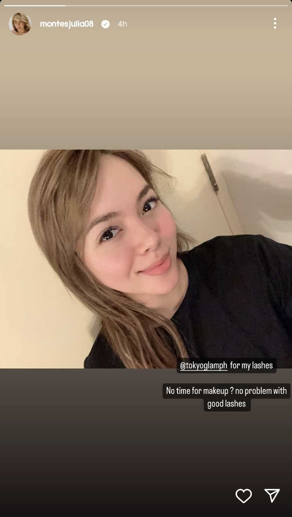 Julia Montes wows netizens with her barefaced selfie on social media Julia Montes wows netizens with her barefaced selfie on social media