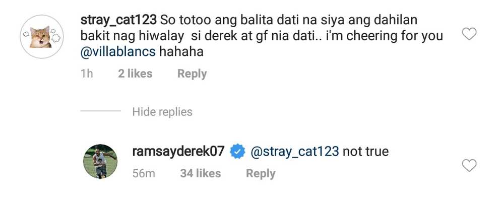 Derek Ramsay addresses rumor that Andrea Torres caused breakup with ex-GF Derek Ramsay addresses rumor that Andrea Torres caused breakup with ex-GF
