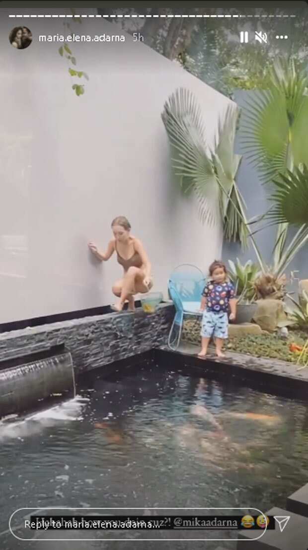 Ellen Adarna, walang kemeng nilinis ang koi pond sa bahay ni Derek Ramsay