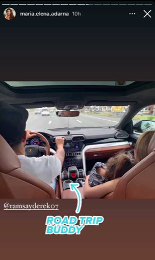 Parang happy family! Derek Ramsay, Ellen Adarna and Elias, go on a road trip