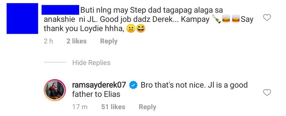 Derek Ramsay, dinepensahan pagiging ama ni John Lloyd Cruz kay Elias laban sa basher