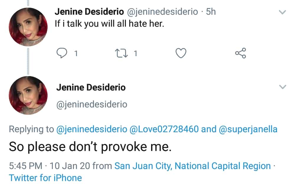 Jenine Desiderio, bumuwelta sa mga fans ng kanyang anak na si Janella Salvador Jenine Desiderio, bumuwelta sa mga fans ng kanyang anak na si Janella Salvador