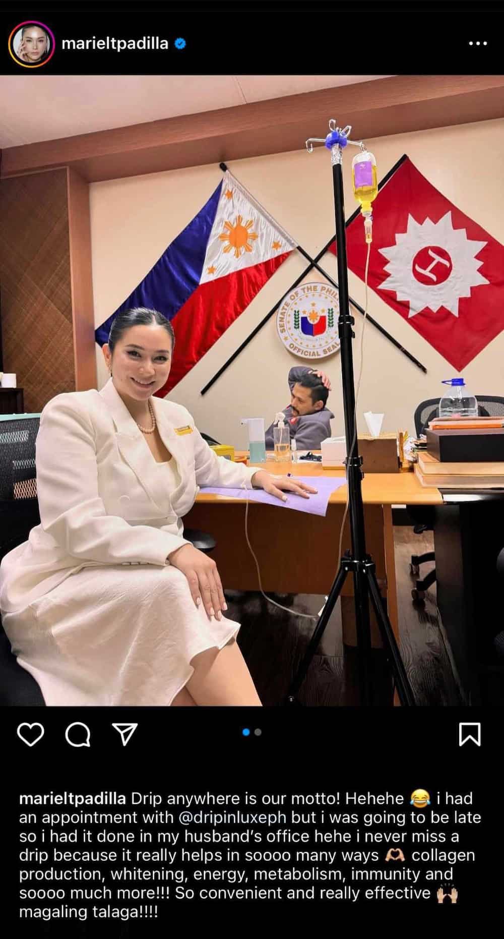 Mariel Padilla, binura ang kanyang post tungkol sa drip session niya
