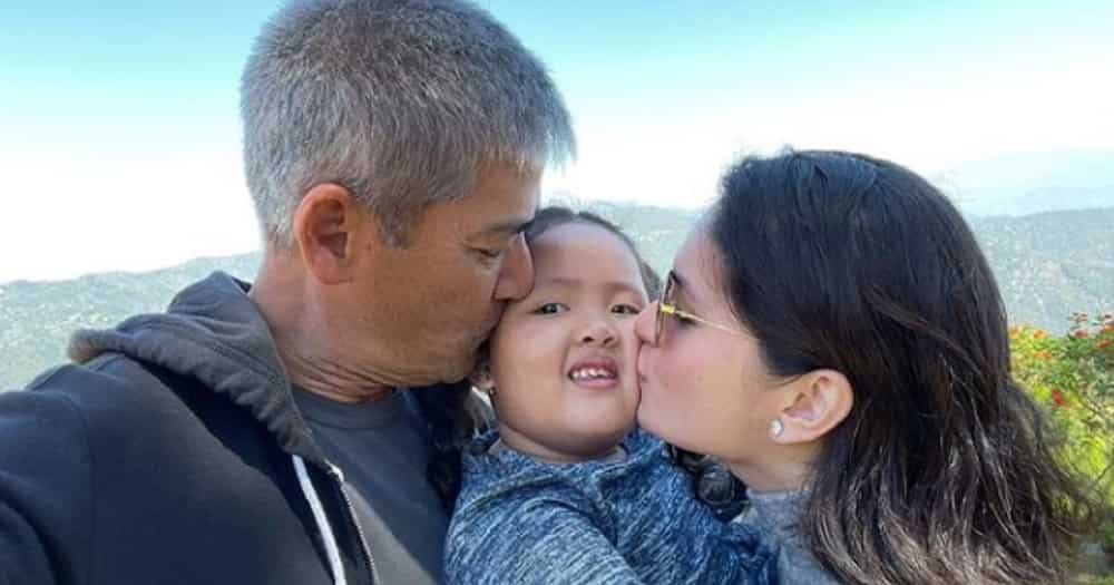 Tali Sotto bonds with Pauleen & Vic Sotto in their swimming pool