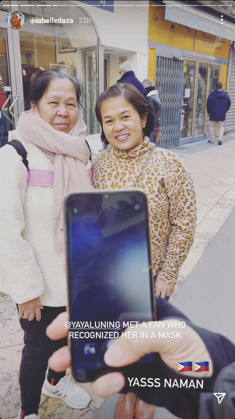 Isabelle Daza, naaliw sa pagkikita ni Yaya Luning at ng fan nito sa France