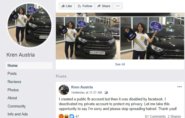 'Kren Austria' Facebook page receives public backlash