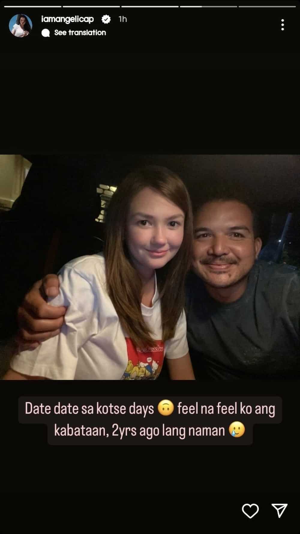 Angelica Panganiban posts throwback picture with Gregg Homan: "Date date sa kotse days"