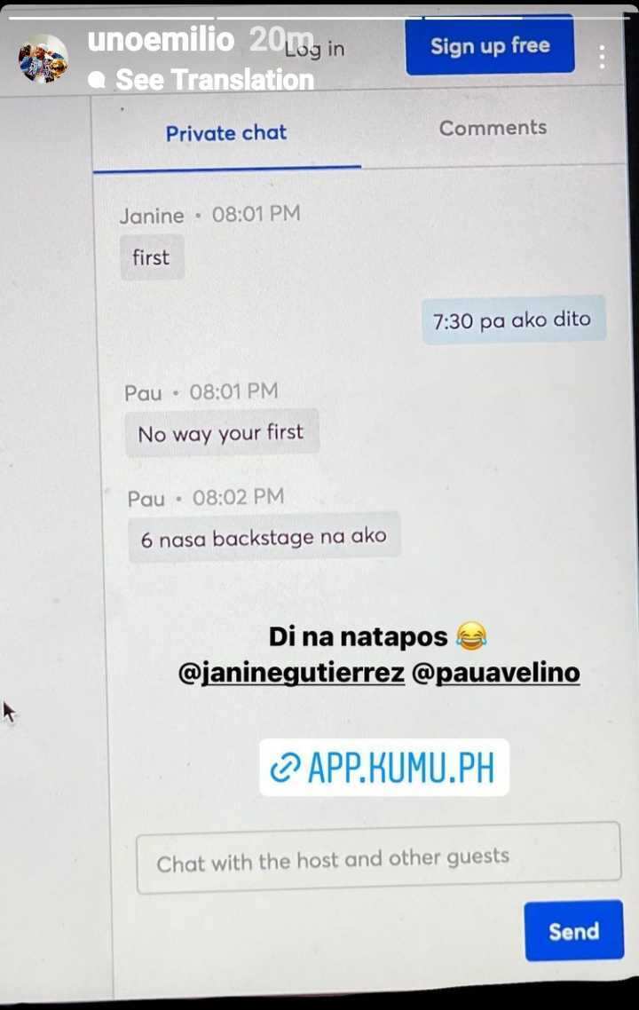 Jake Ejercito shares screenshot of hilarious convo with Janine Gutierrez, Paulo Avelino