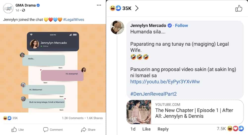 Jennylyn Mercado's "humanda sila" comment on GMA Drama's post goes viral