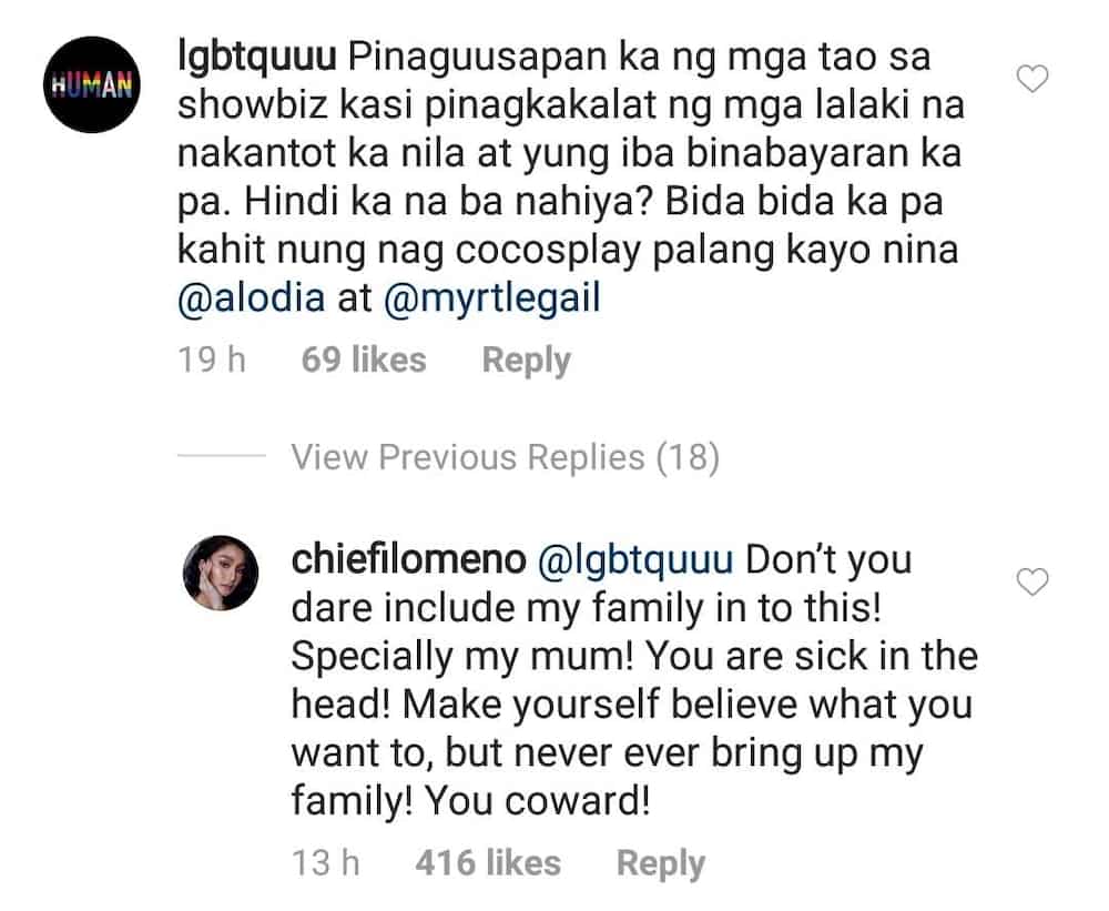 Chienna Filomeno slams basher accusing her of doing lewd acts in exchange of money Chienna Filomeno slams basher accusing her of doing lewd acts in exchange of money