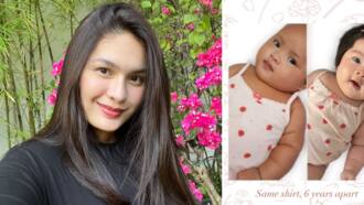 Pauleen Luna shares adorable snaps of Tali, Baby Mochi in same attire: “6 years apart”