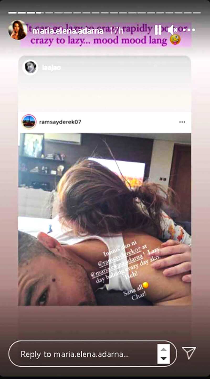 Derek Ramsay's "lazy day" post with Ellen Adarna while together in bed goes viral