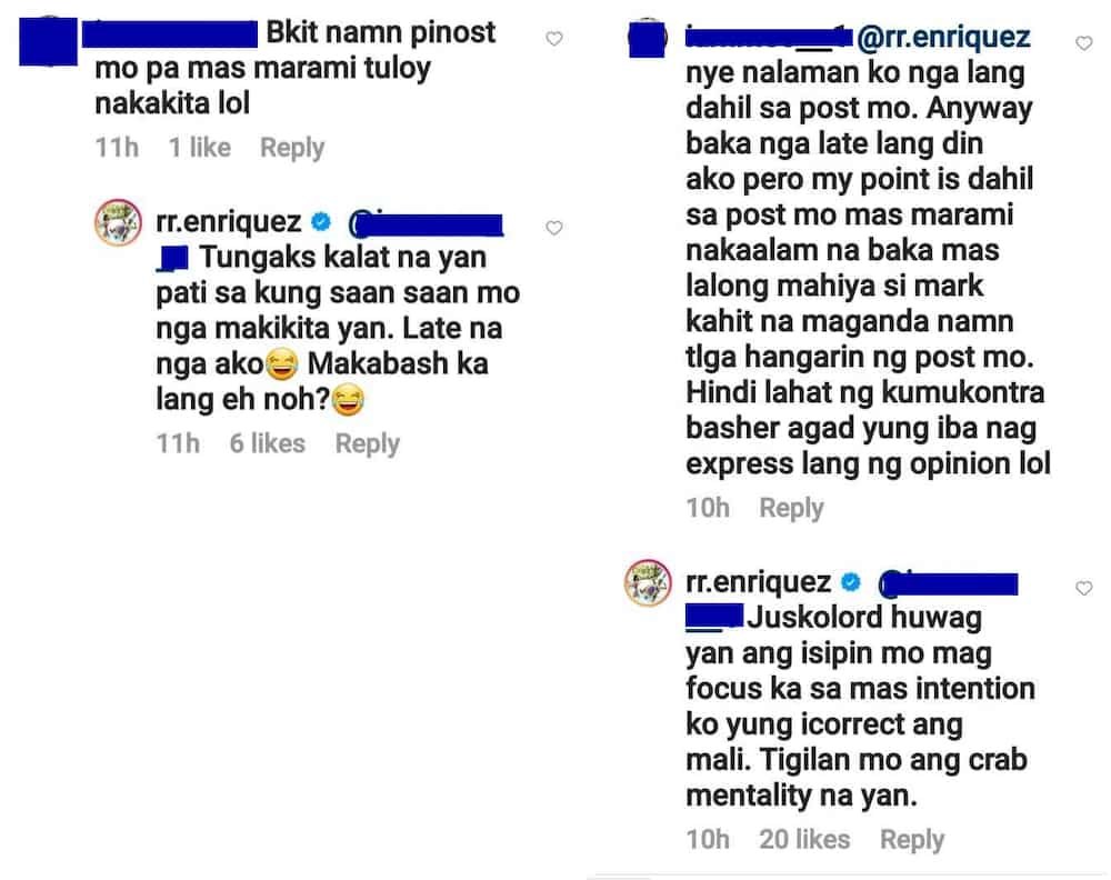 RR Enriquez sa kumwestiyon sa post niya ukol sa ‘30k’ issue nina Mark Herras, Lolit Solis: “Kalat na yan”