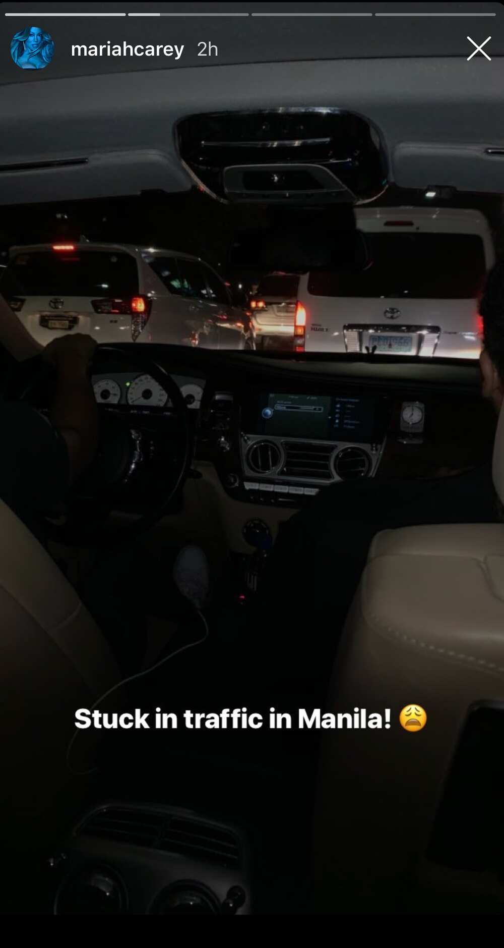 Mariah Carey, na-experience rin ang traffic sa Manila