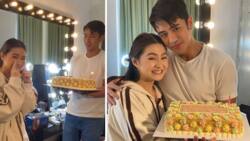 Video ng birthday surprise kay Barbie Forteza sa pictorial ng 'Maging Sino Ka Man' stars, viral