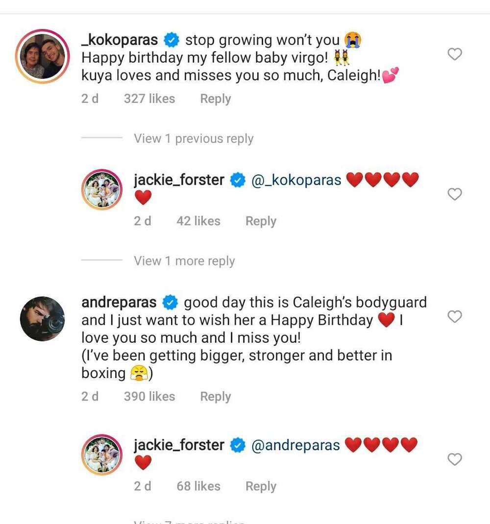 Andre, Kobe Paras pen sweet birthday greetings for their sister Caleigh