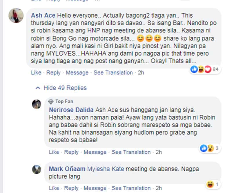Netizen tags Mariel Padilla with controversial photos of Robin and woman at the bar