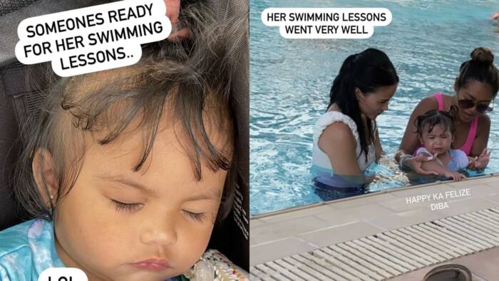 Elisse Joson posts hilarious snaps from baby Felize's swimming lessons