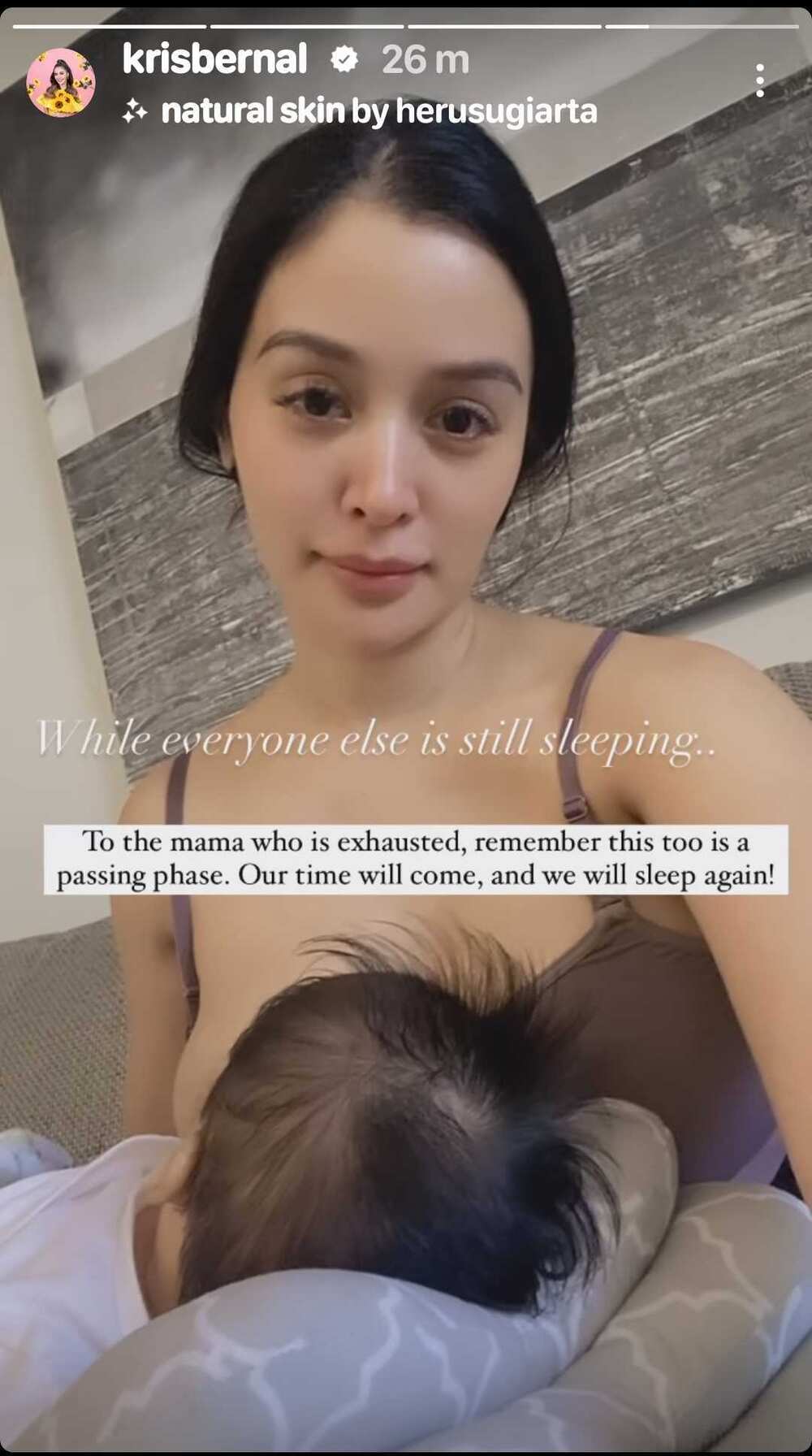 Kris Bernal writes optimistic post about taking care of infant