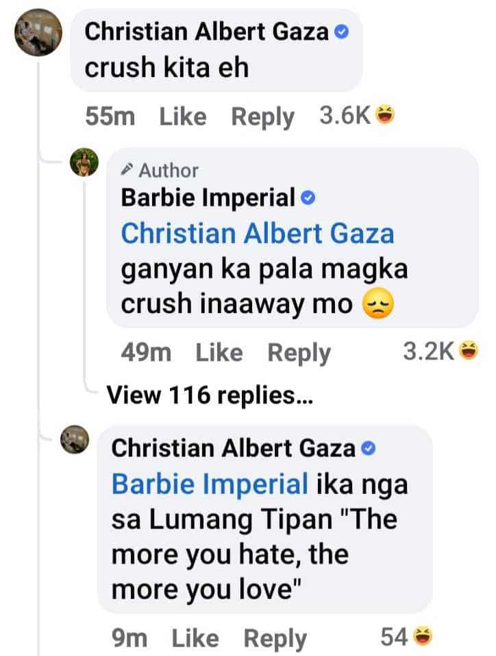 Barbie Imperial at Xian Gaza, nagsagutan sa social media sa gitna ng viral pic nina Barbie, Xian Lim