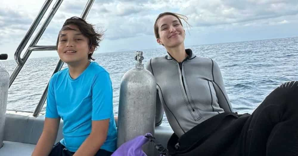 Sarah Lahbati, ipinasilip ang first scuba dive ni Zion Gutierrez