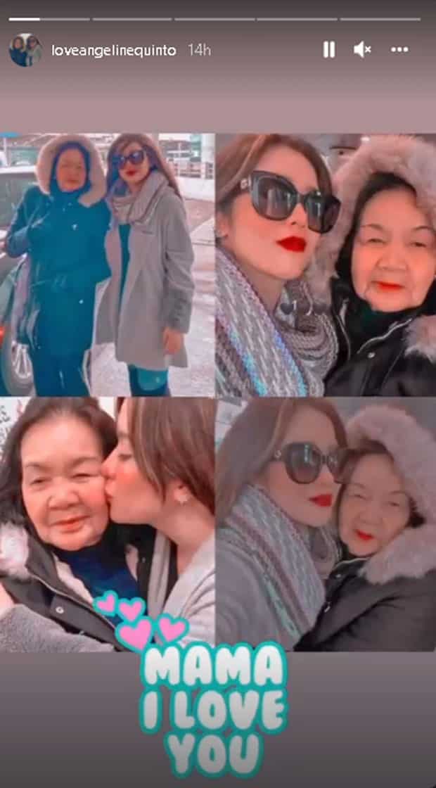Angeline Quinto posts how she loves her one and only Mama Bob