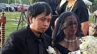 Wedding ceremony na ginanap sa sementeryo at lahat ng mga attendees ay naka-black, viral