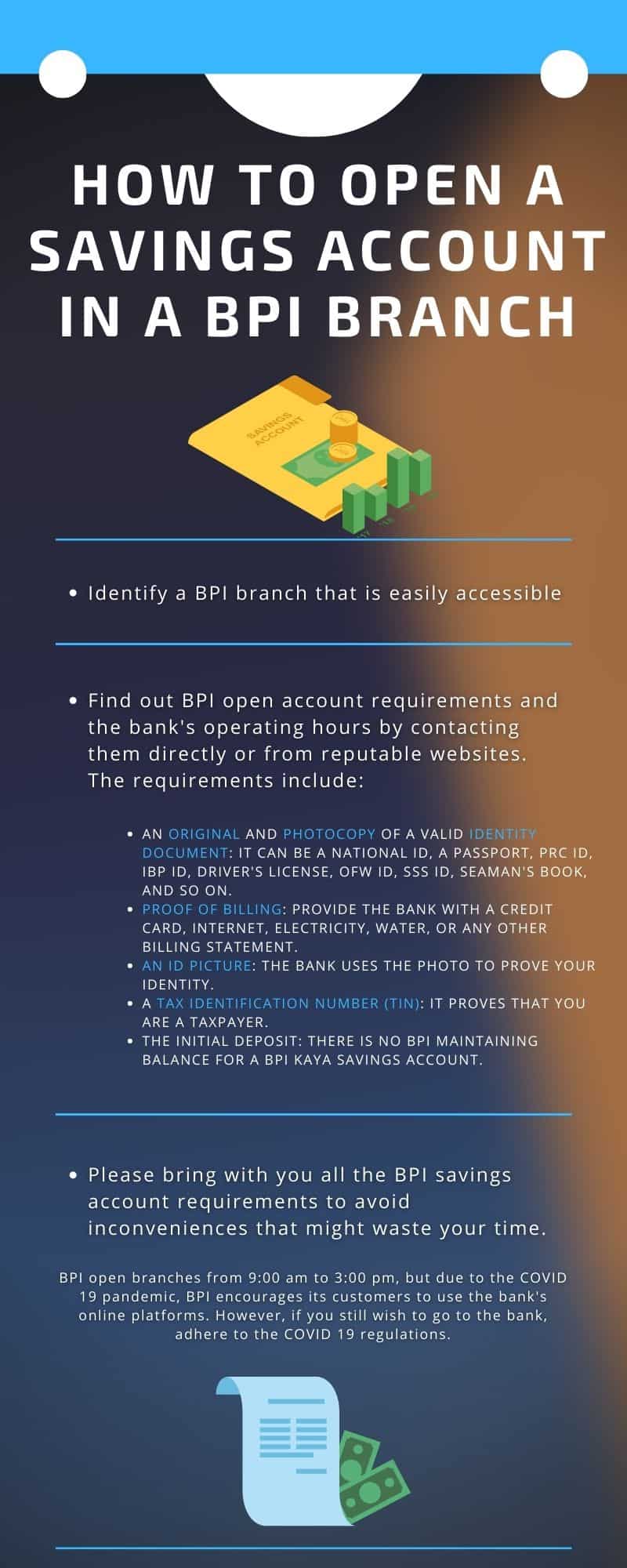 How to open BPI savings account in 28: online registration and