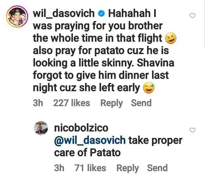 Nico Bolzico posts expectation vs reality of 36 hours flight with baby Thylane; Wil Dasovich reacts
