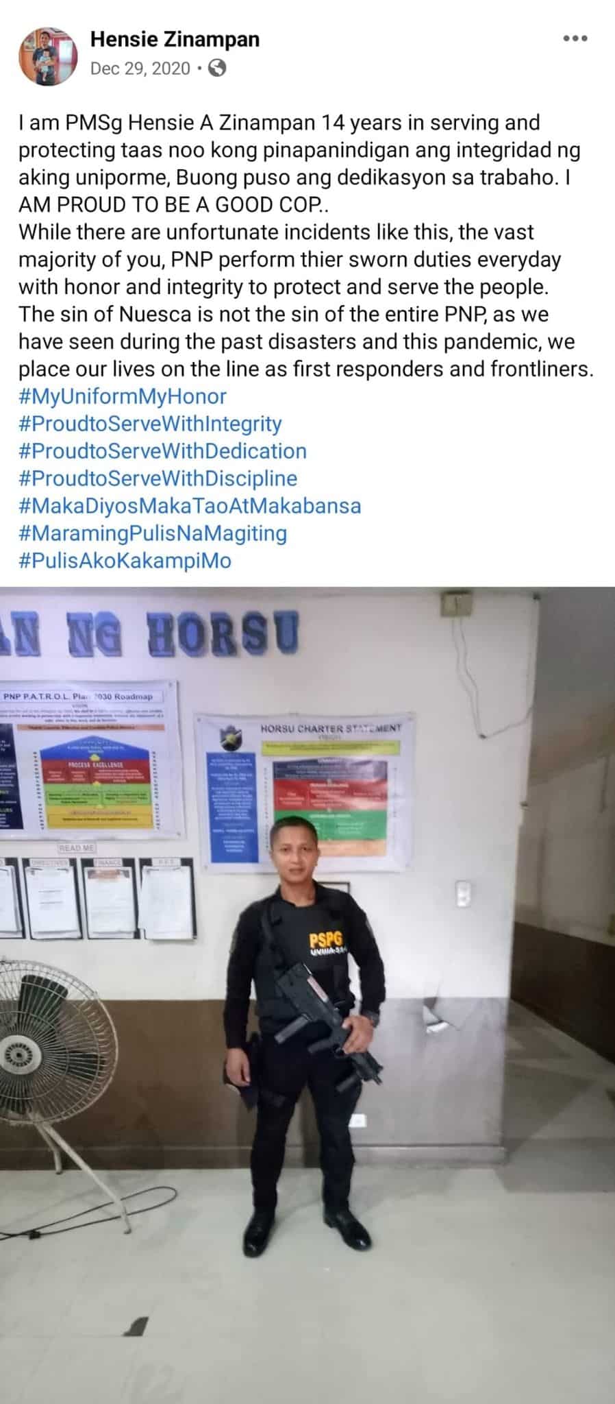 Pulis na bumaril sa 52-anyos na lola, nag-viral ang lumang "good cop" post