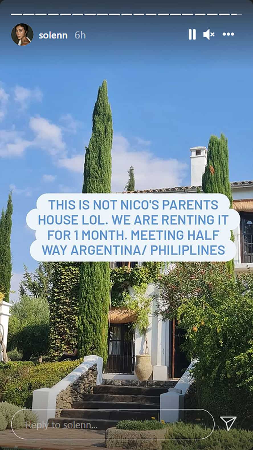Solenn Heussaff, natawa nang napagkamalang bahay ni Nico ang bonggang vacay house sa Spain: “We’re renting it”