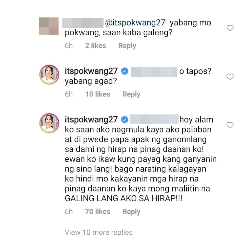 Pokwang, nakipagsagutan sa mga netizens matapos ipagtanggol si Kris Aquino