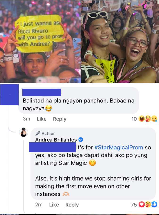 Andrea Brillantes sa 'babae na nagyaya' comment: "Ako po yung artist ng Star Magic"