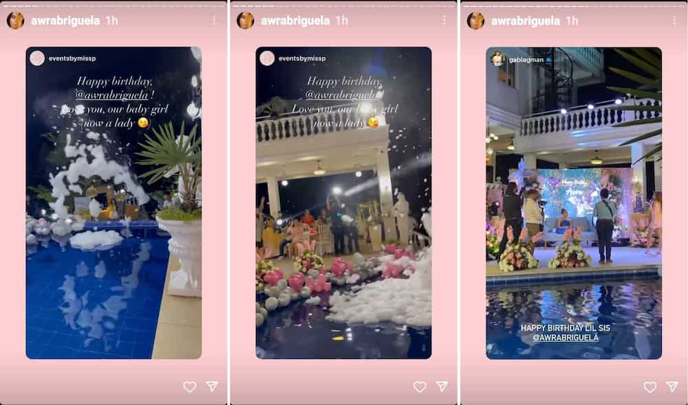 Awra Briguela reposts glimpses of his stunning 18th birthday party
