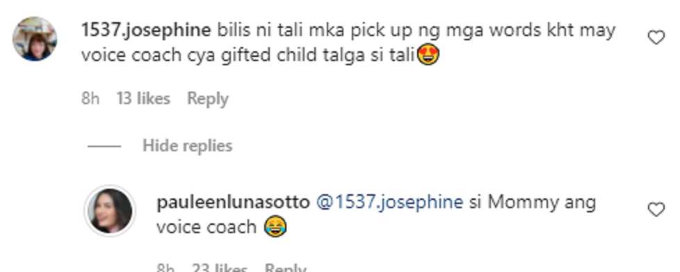 Pauleen Luna, proud kay Tali bilang isa sa mga umawit ng bagong 'Eat Bulaga' Christmas song Pauleen Luna, proud kay Tali bilang isa sa mga umawit ng bagong 'Eat Bulaga' Christmas song