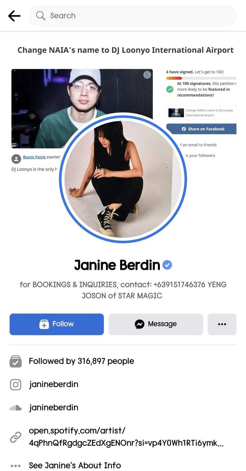 DJ Loonyo, umalma matapos gawing cover photo ni Janine Berdin ang 'airport' meme niya