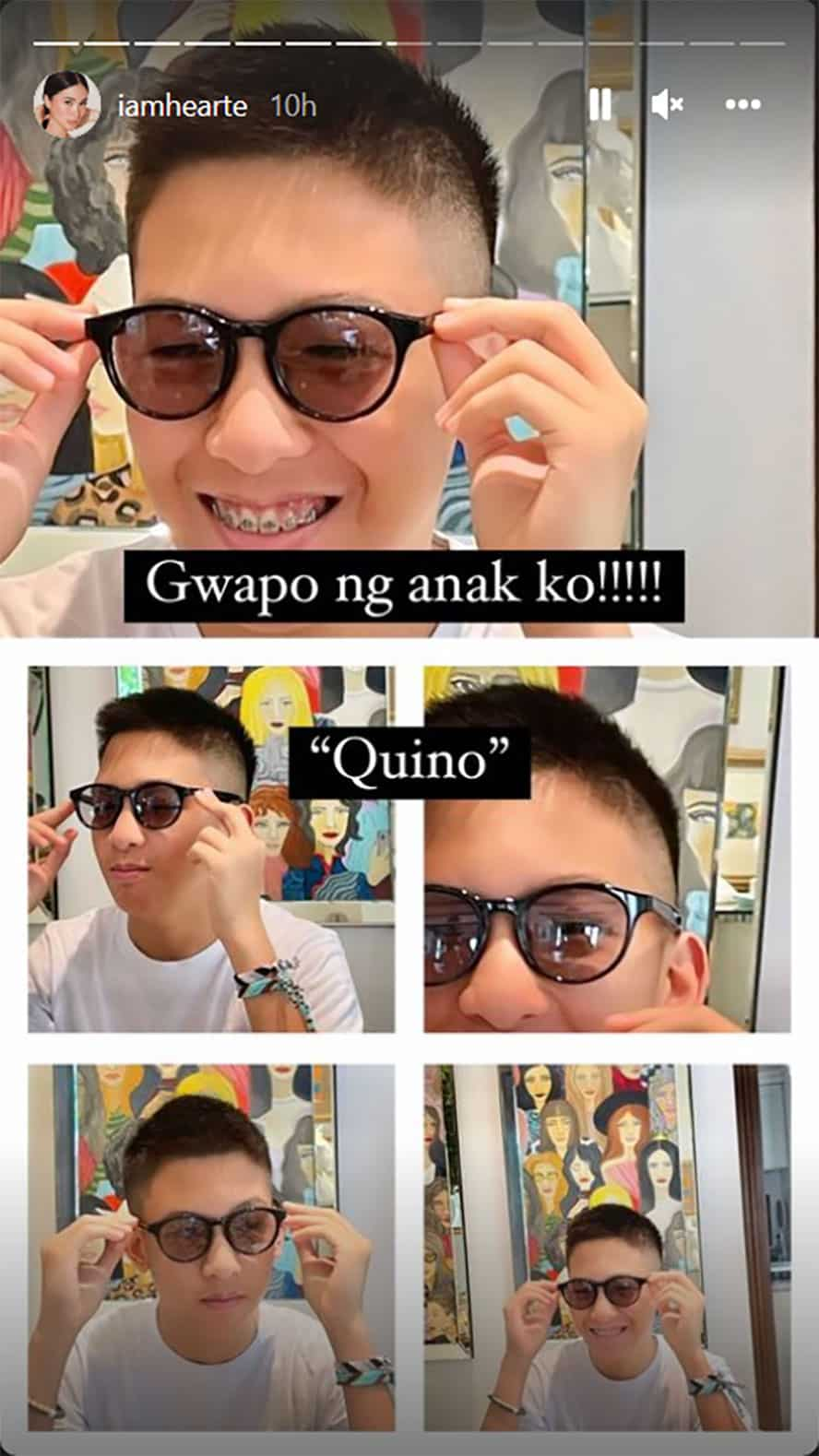 Heart Evangelista, pinuri ang anak ng kanyang asawang si Chiz Escudero: “Gwapo ng anak ko”