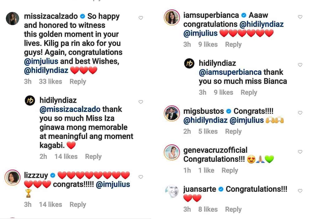 Celebrities react to Hidilyn Diaz, Julius Naranjo’s engagement: “Kilig pa rin ako”