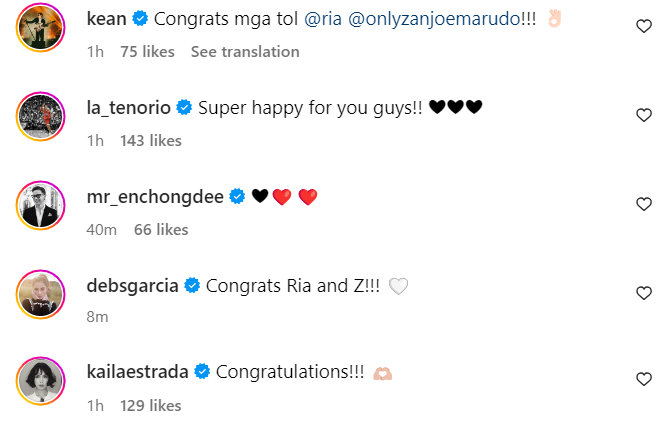 Celebrities react to Zanjoe Marudo, Ria Atayde’s engagement: “Congratulations”