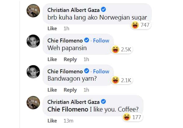 Chie Filomeno, sinagot si Xian Gaza matapos i-tag nito sa isang post: “papansin”