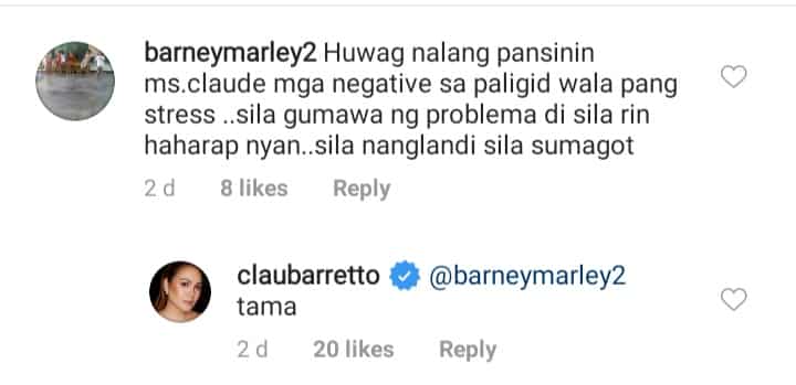 Claudine Barretto responds to netizen's comment about ignoring the 'nanglandi'; elicits mixed reactions