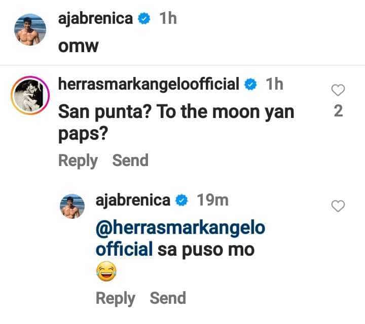 Aljur Abrenica jokingly replied “sa puso mo” to Mark Herras’ “saan punta” comment