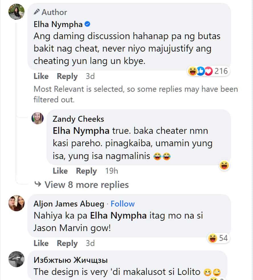 Elha Nympha, cryptic talak niya sa social media, viral: “Pag cheater, cheater period”
