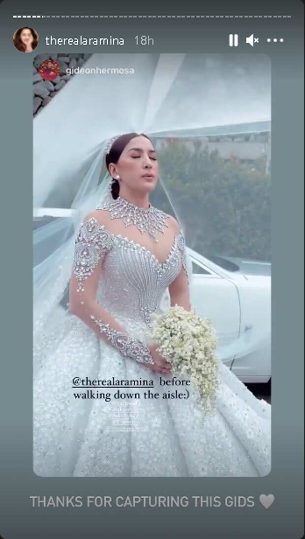 Video ni Ara Mina na pinapa-relax ang sarili bago ang bonggang bridal walk, viral