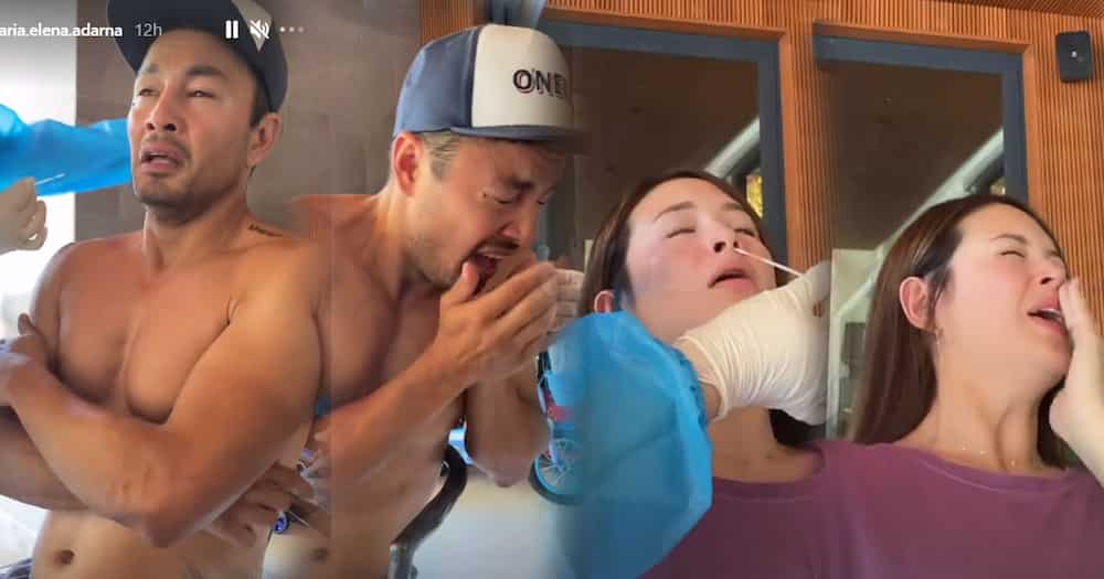 Ellen Adarna and Derek Ramsay share their funny reaction to being swabbed for COVID-19