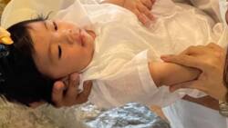 Kaye Abad and Paul Jake Castillo get their youngest son Iñigo baptized