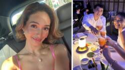 Sarah Lahbati shares lovely post about her being Nadine Lustre, Christophe Bariou’s third wheel