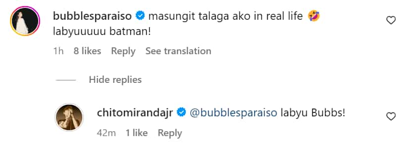 Chito Miranda pens lengthy post on his friendship with Bubbles Paraiso: “more than 20 years na”
