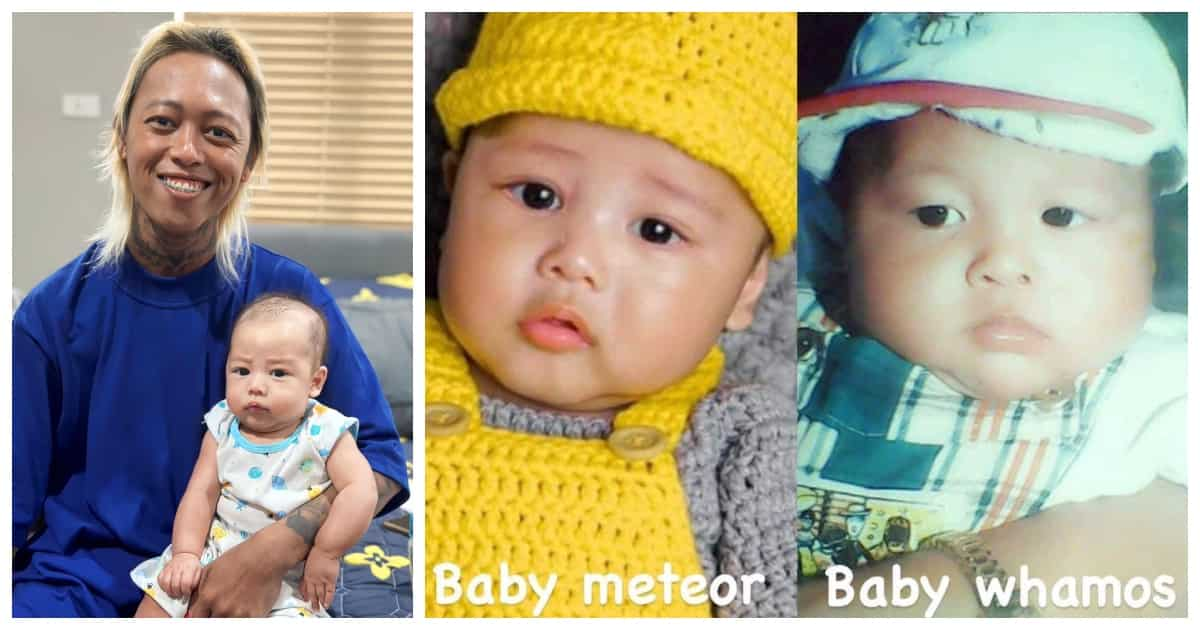 Whamos Cruz shows baby photo comparison with his son Meteor - KAMI.COM.PH